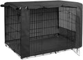 Black Folding Dog Crate Cover for 24 Inch Wire Pet Cage F5455