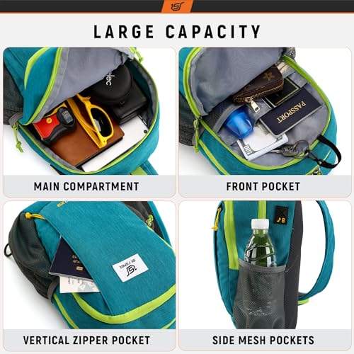 Lightweight Sling Backpack with RFID Pocket Crossbody Bag R3416