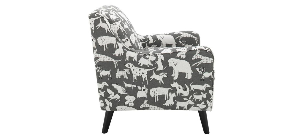 Gray Accent Chair U4416