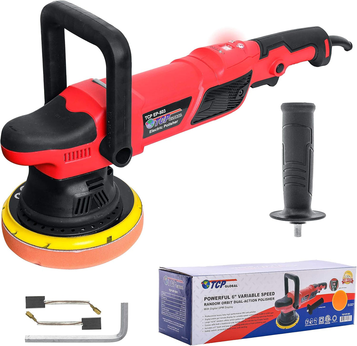 Heavy Duty 6 Variable Speed Random Orbit Dual-Action Polisher E67177