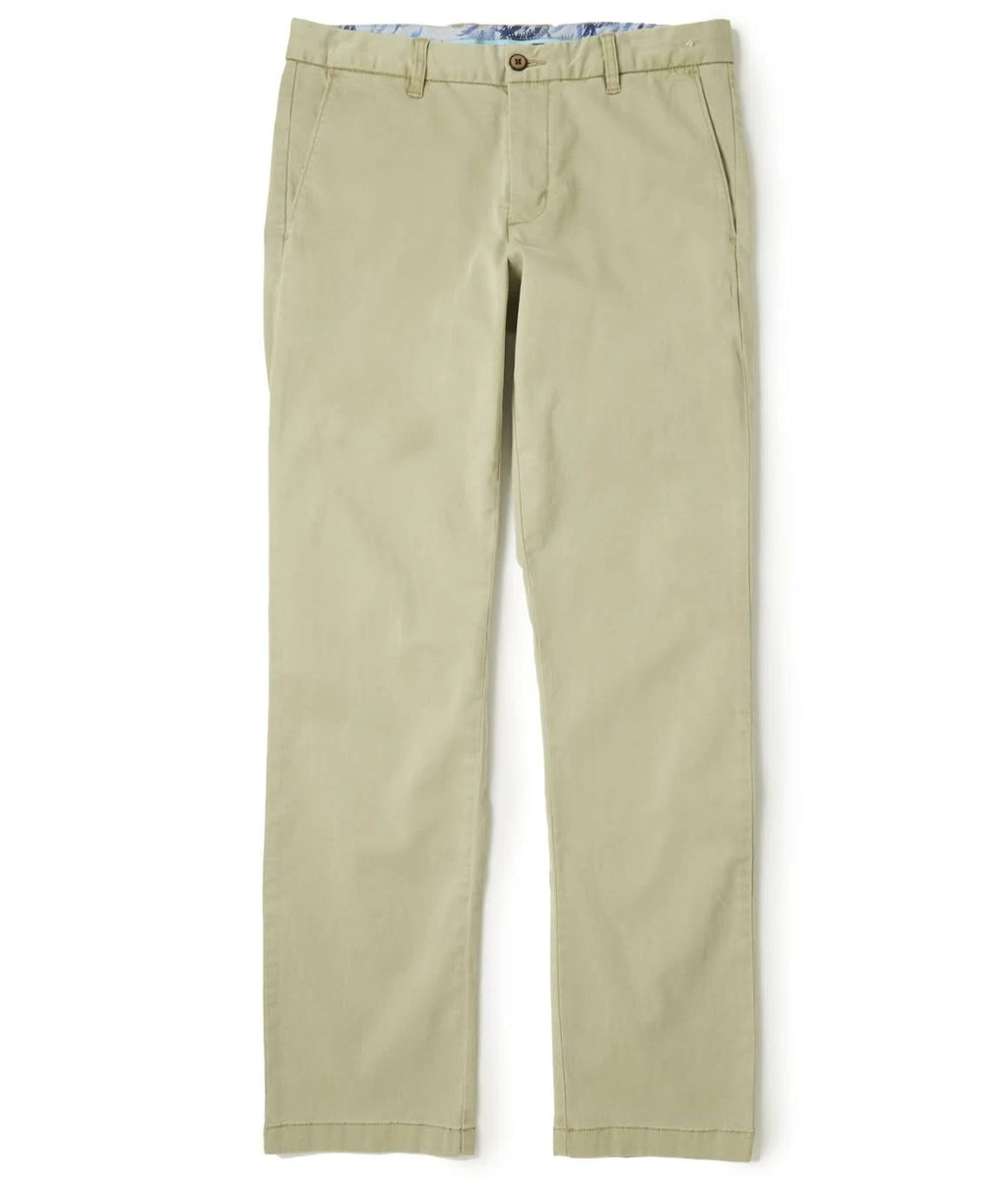 Khaki Flat Front Chino Pant T5601