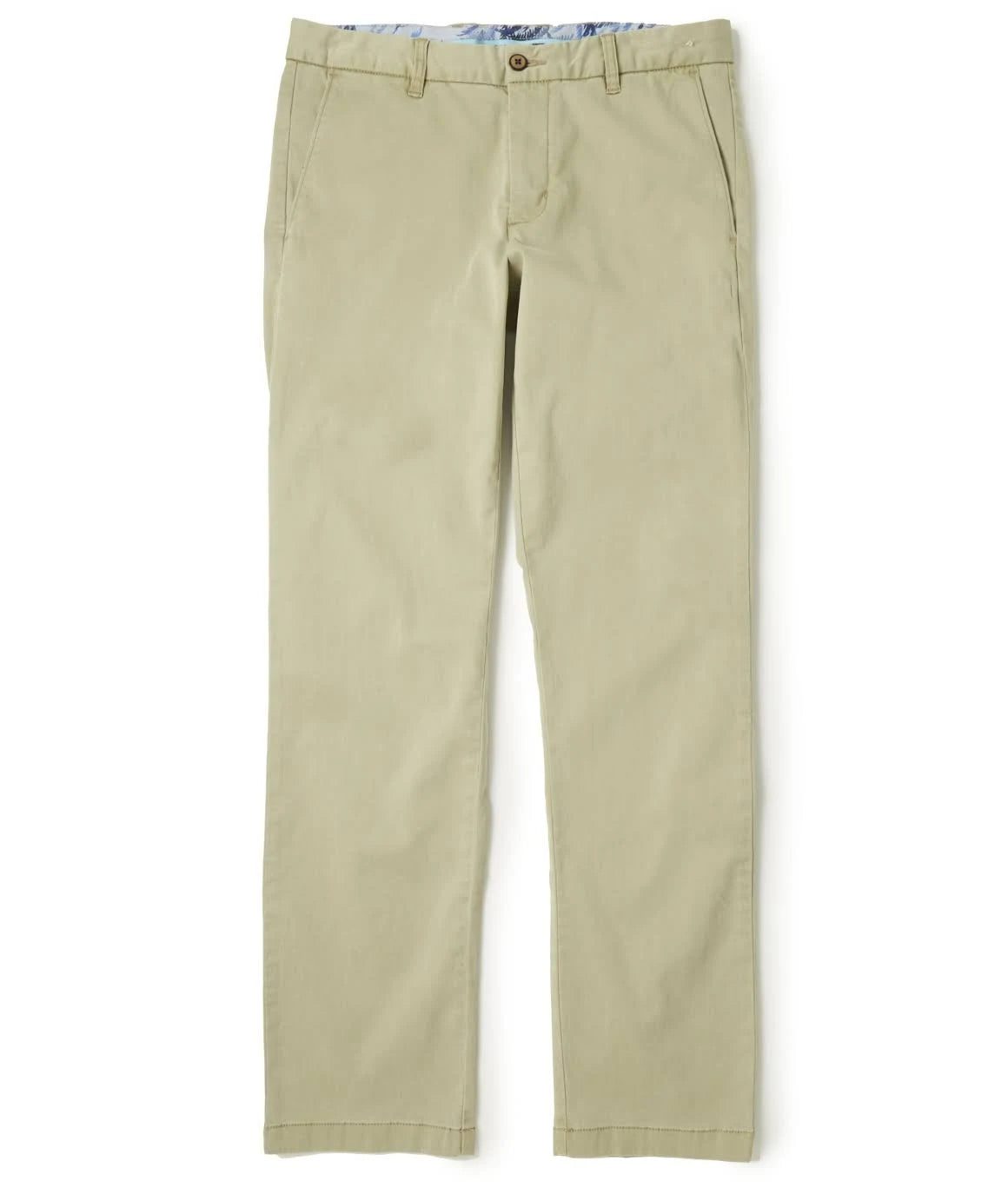 Khaki Flat Front Chino Pant T5601