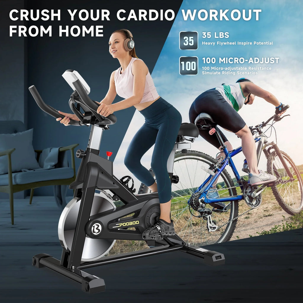 Magnetic Stationary Exercise Bike Blue P808