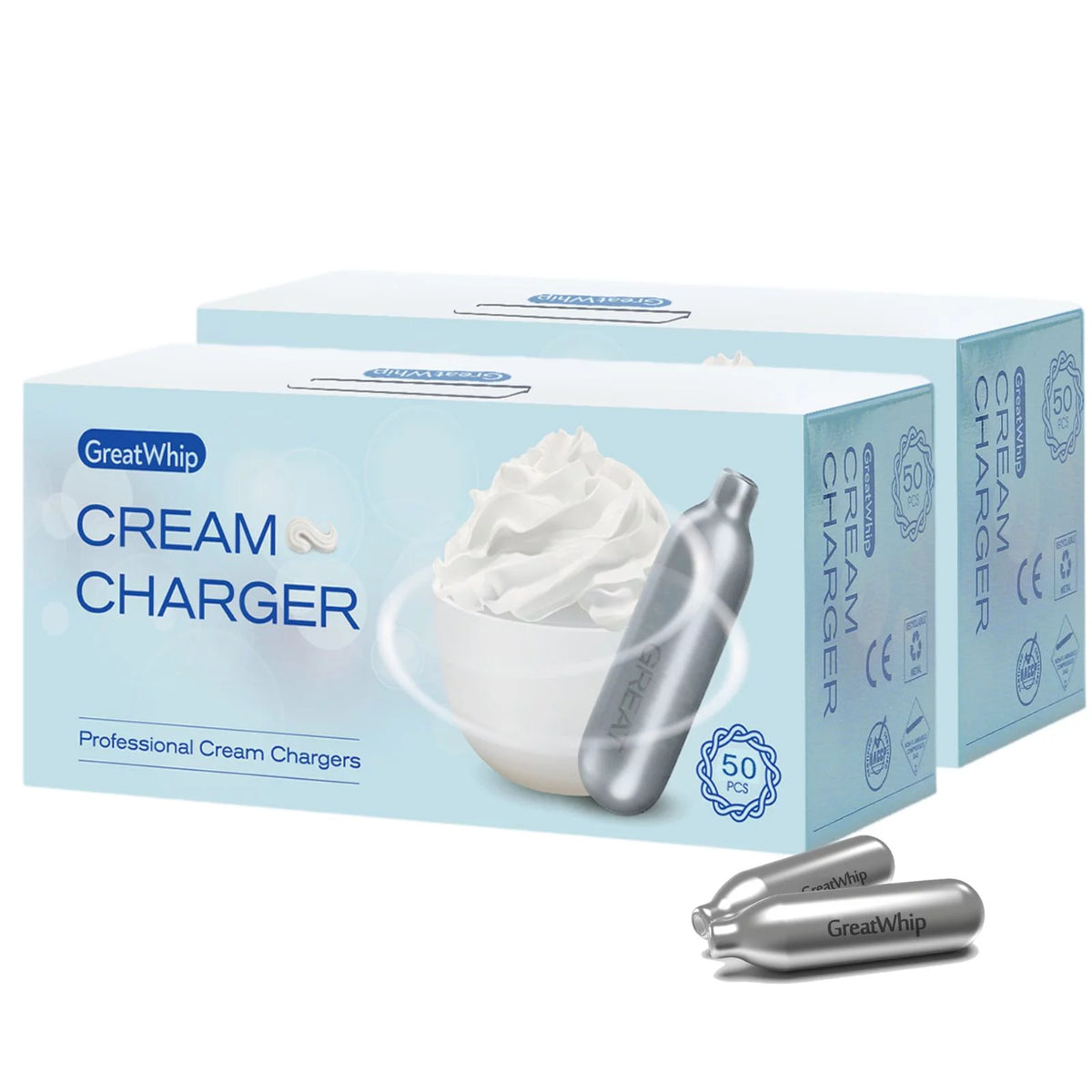 N2O Whipped Cream Chargers 100Pcs I584130