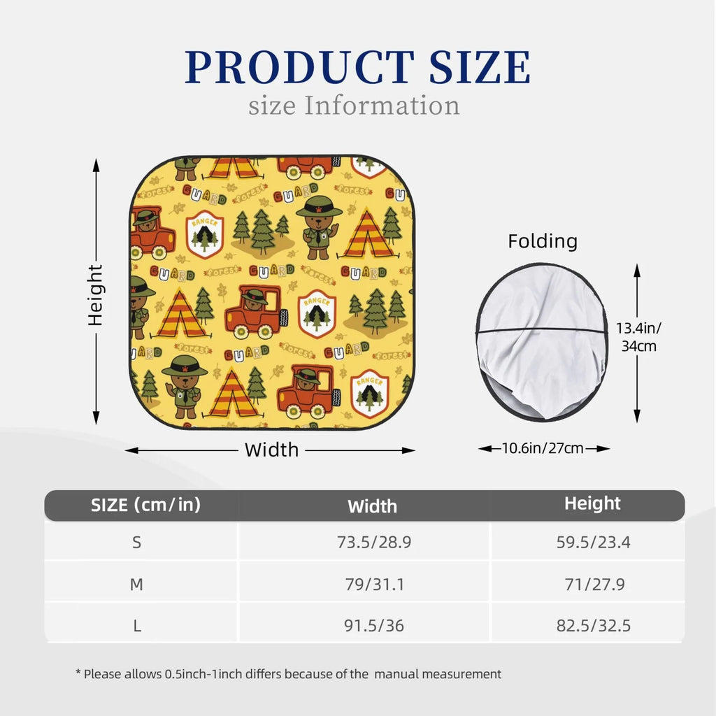 Foldable Car Sun Shade for Front Window L23263