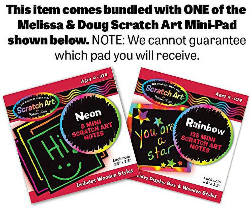 48-Piece Floor Puzzle with Scratch Art Mini-Pad Z216884