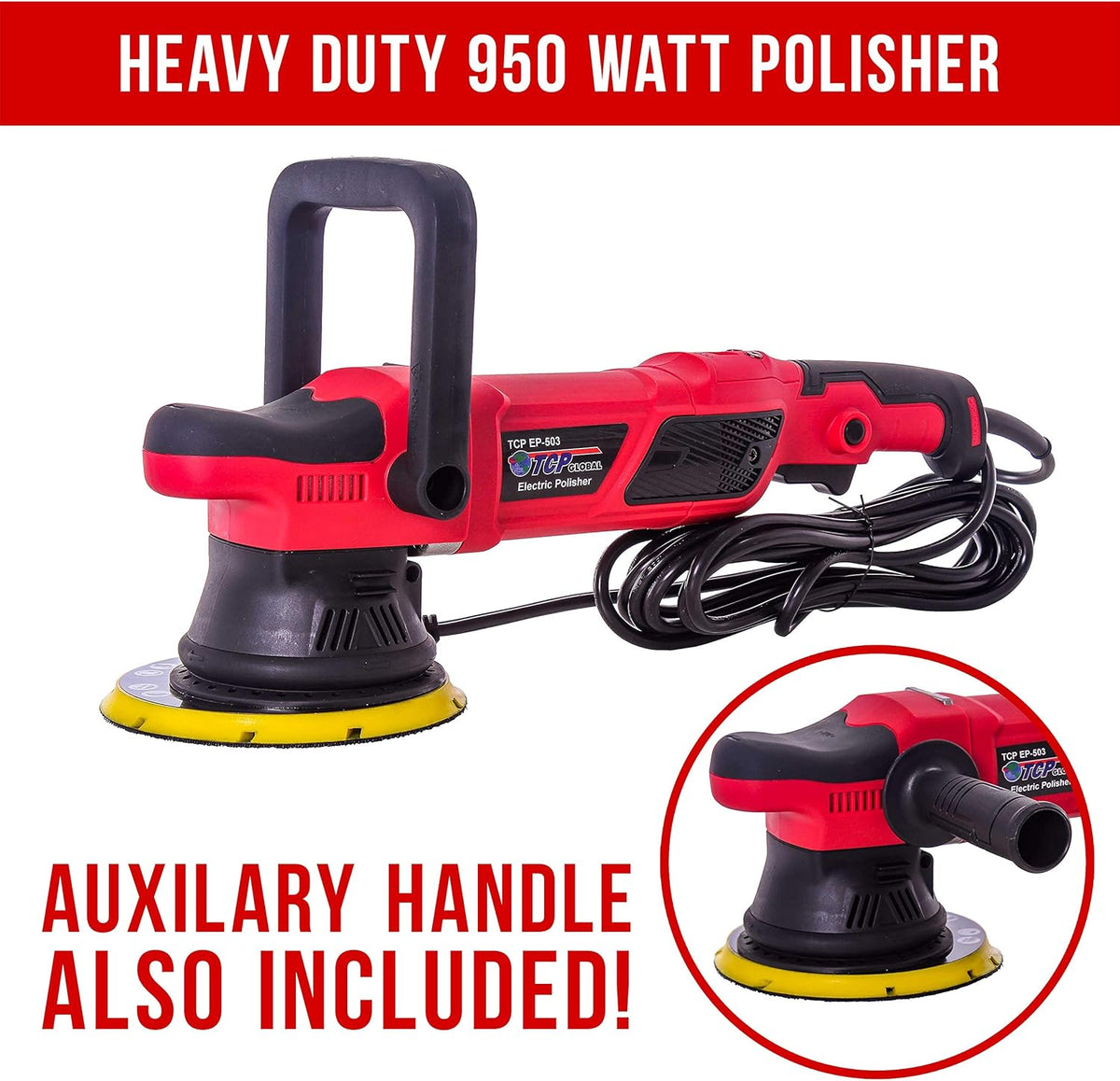 Heavy Duty 6 Variable Speed Random Orbit Dual-Action Polisher E67177