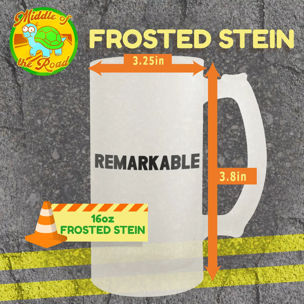 16oz Frosted Beer Stein I2960