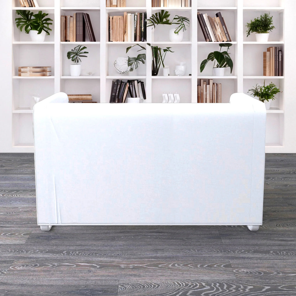 White Linen 3 Seater Sofa Slip Cover N780924