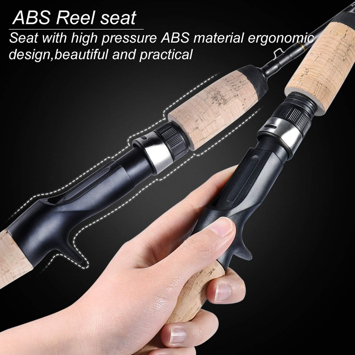 Graphite Lightweight Ultra Light Trout Rods 2 Pieces Cork Handle Spinning Fishing Rod J9092