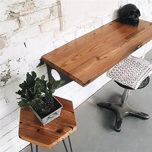 Wall-Mounted Pine Wood Table I763813