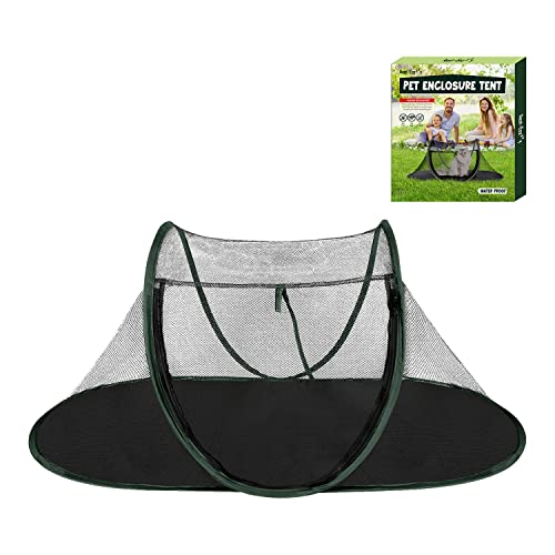 Portable Outdoor Cat Enclosure with Tunnel and Storage Bag Q90899