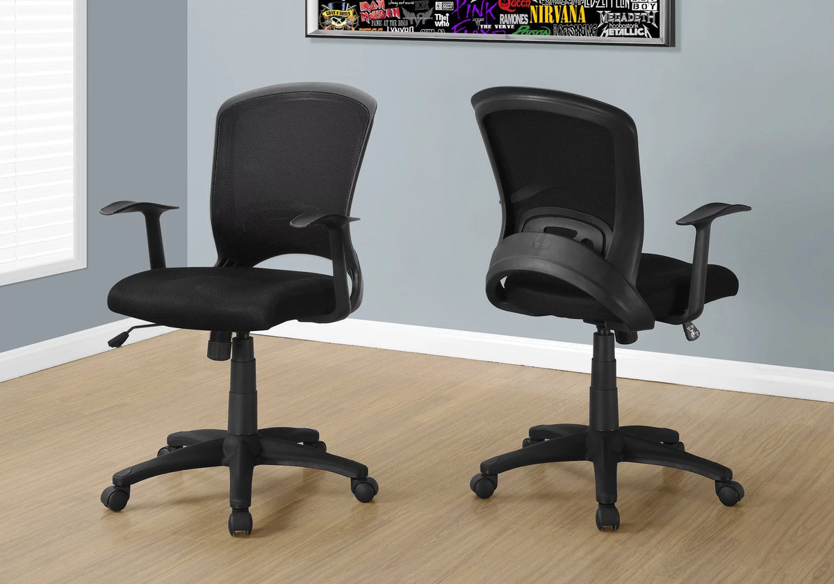 Black Upholstered Office Chair K48453
