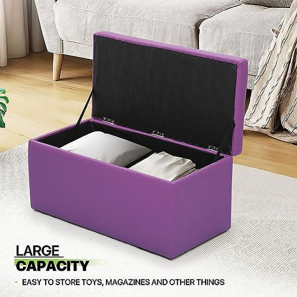 Rectangle Bench Ottoman Black T5840
