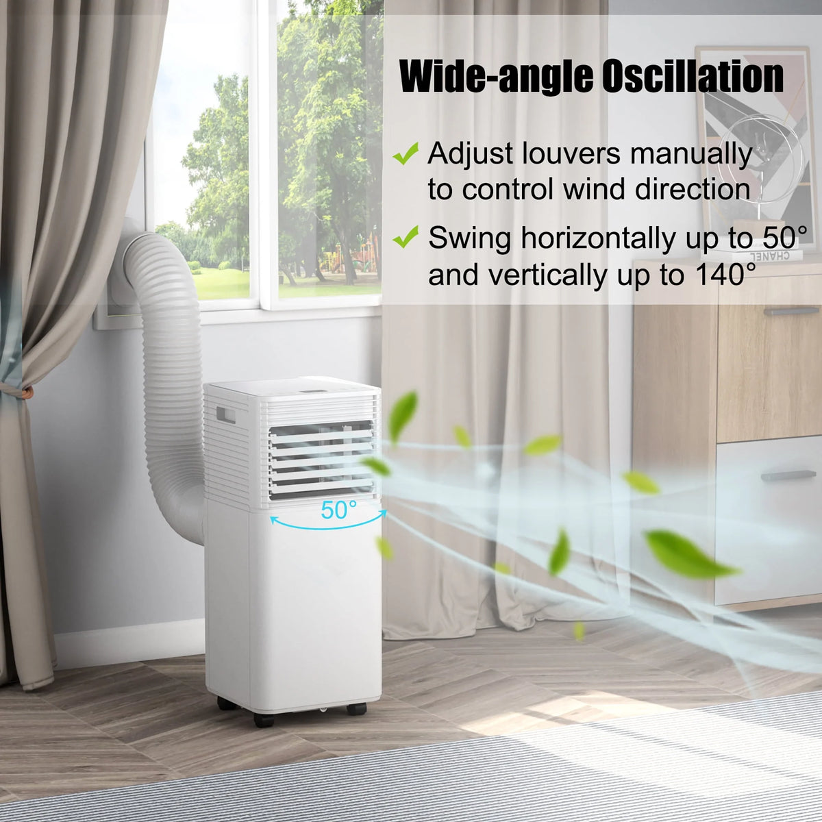 6000 BTU Portable Air Conditioner 3-in-1 Black E65139