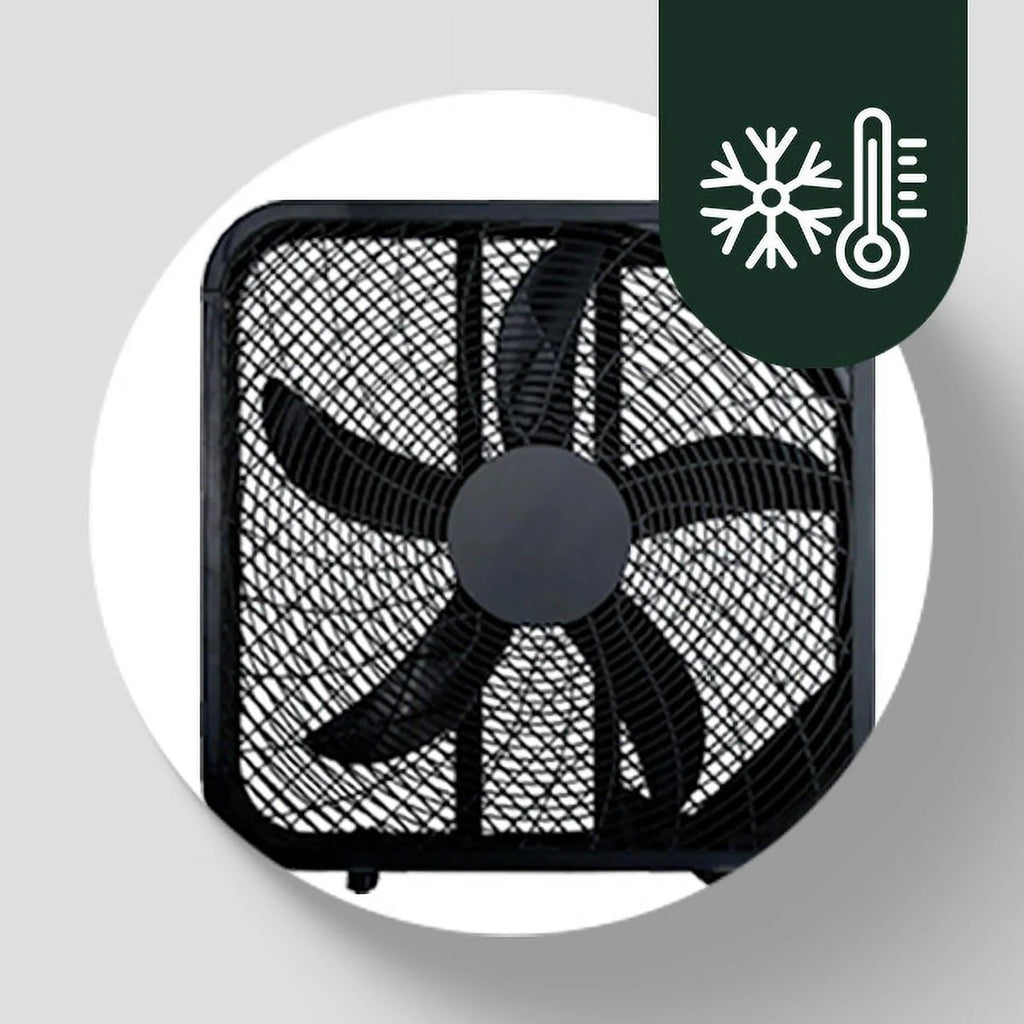 Black 20 Inch Box Fan Q5784