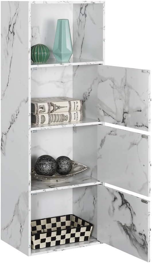 White 3 Door Storage Cabinet J56659