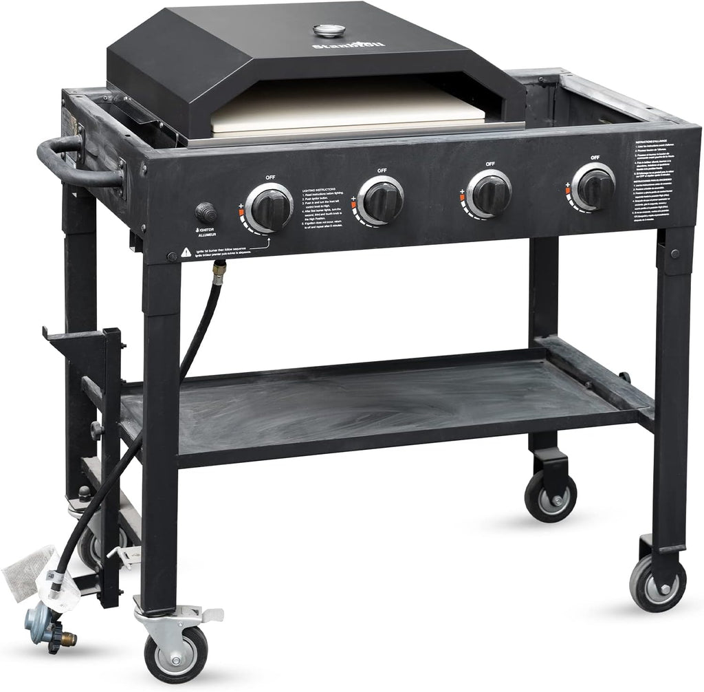 Pizza Oven with Temperature Gauge and Pizza Stone B99819
