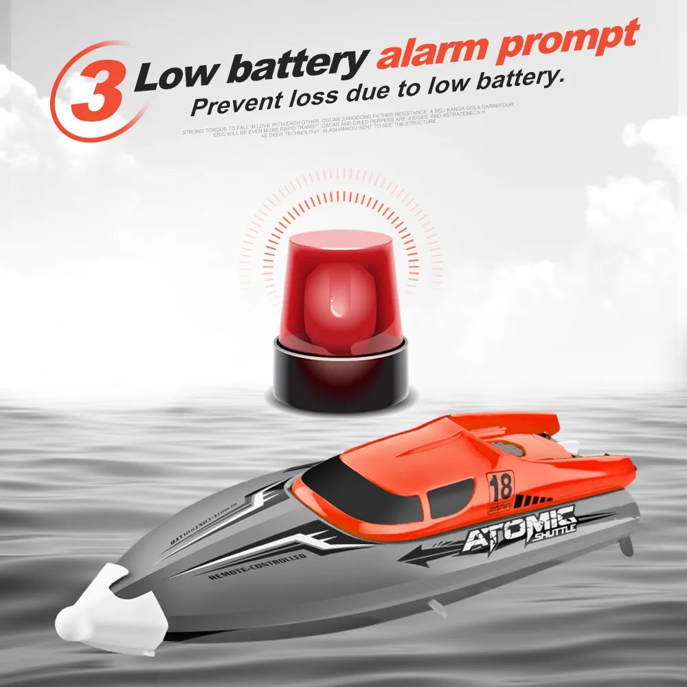 RC Boat 30KMH High Speed IPV7 Waterproof 2.4GHz 4 Channel Racing Boat G1303