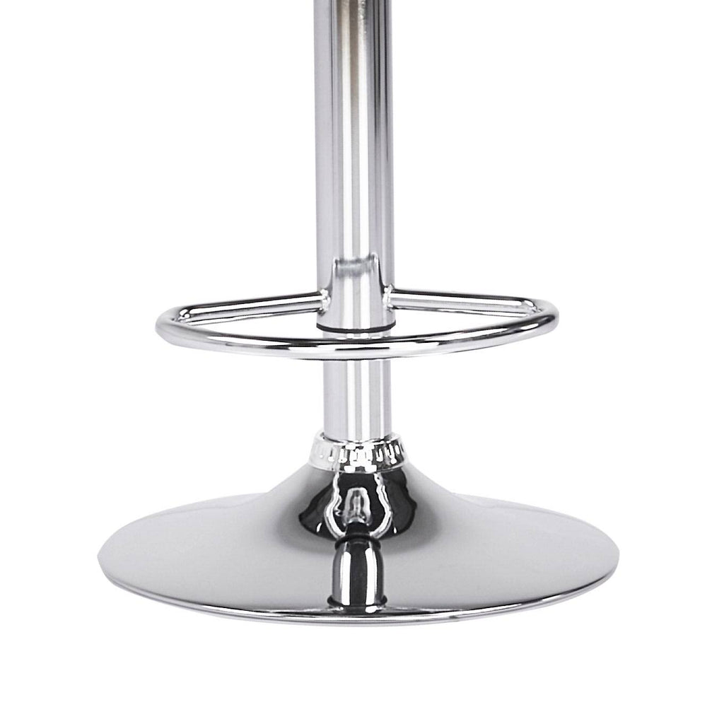 Faux Leather Adjustable Counter/Bar Stool Set of 2 White C446648