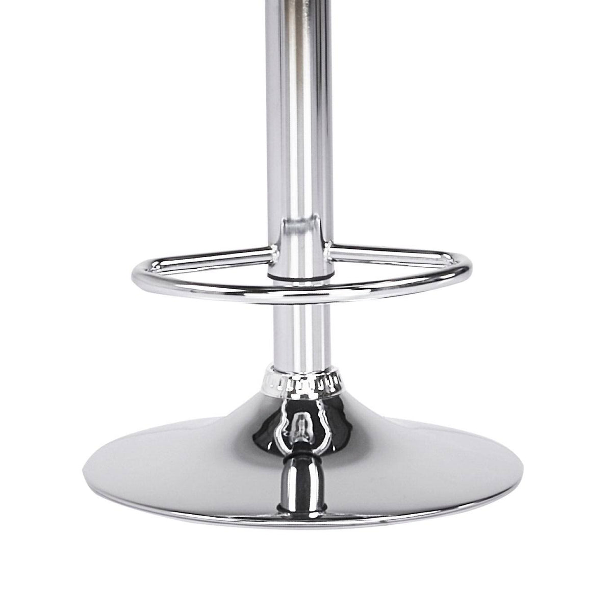 Faux Leather Adjustable Counter/Bar Stool Set of 2 White C446648