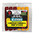100% Wisconsin Cheddar Cheese Sticks & Beef Stick Pack L61514