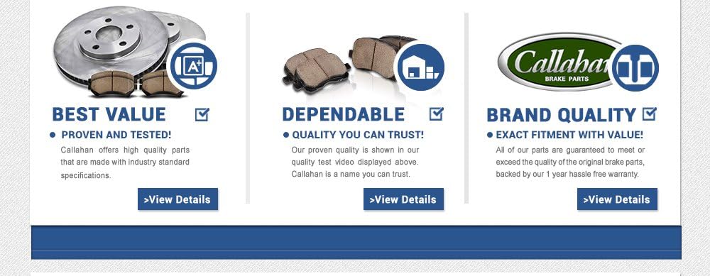 REAR Rotors + Ceramic Brake Pads + Clips C10115