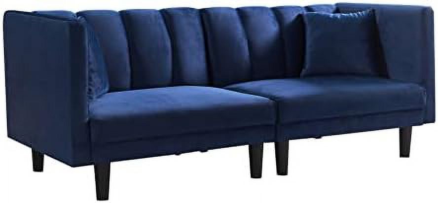 69" W Button Tufted Upholstered Loveseat Sofa J290046