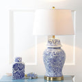 Blue/White Ceramic LED Table Lamp N637