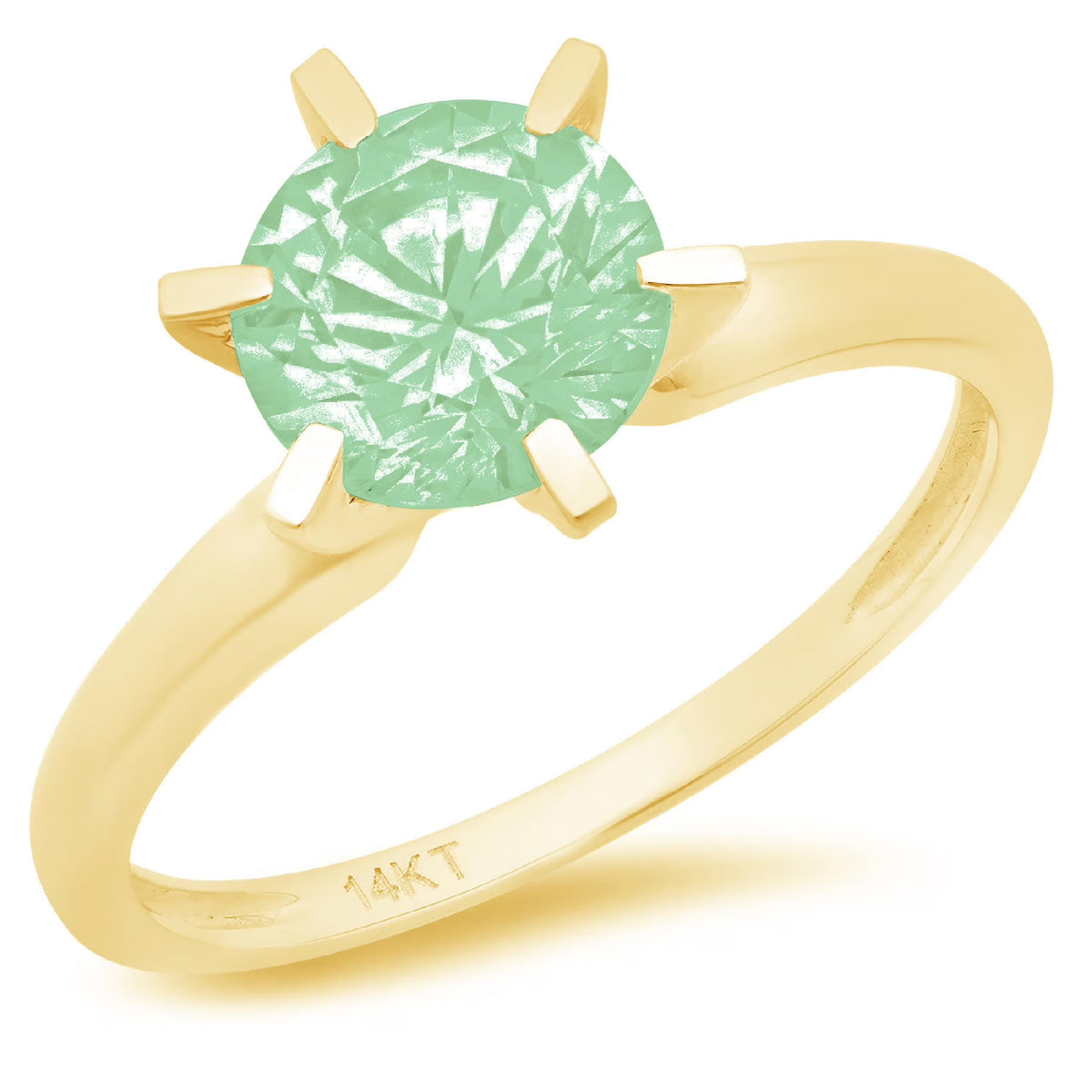 18k Yellow Gold Solitaire Ring E291