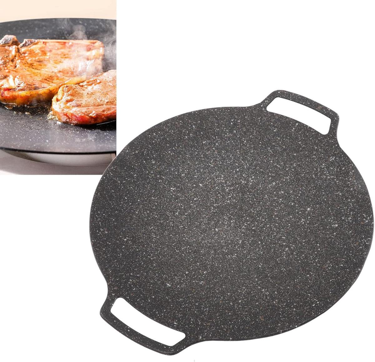 Non Stick Circular Korean Bbq Grill Pan (30cm) R4694