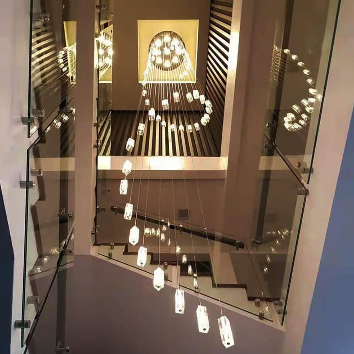 Modern Crystal Chandeliers LED Light Fixture 36-Lights T874653