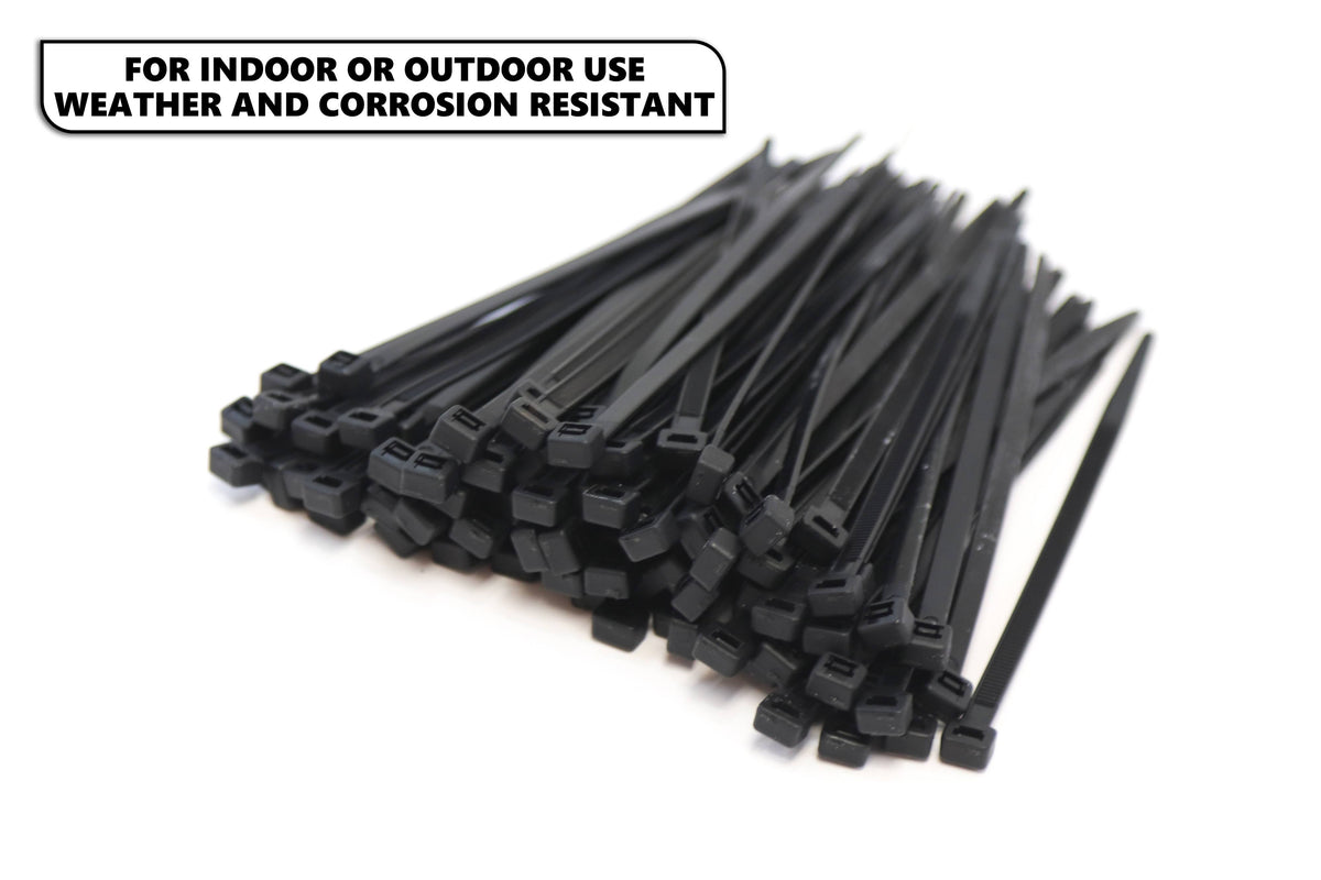 1000-Pack 4 Inches Black Nylon Zip Cable Ties Z221823