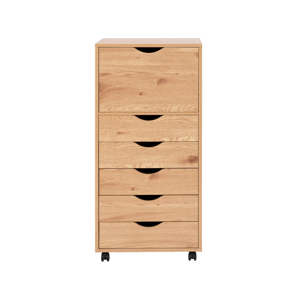 White Wooden Mobile File Cabinet L843