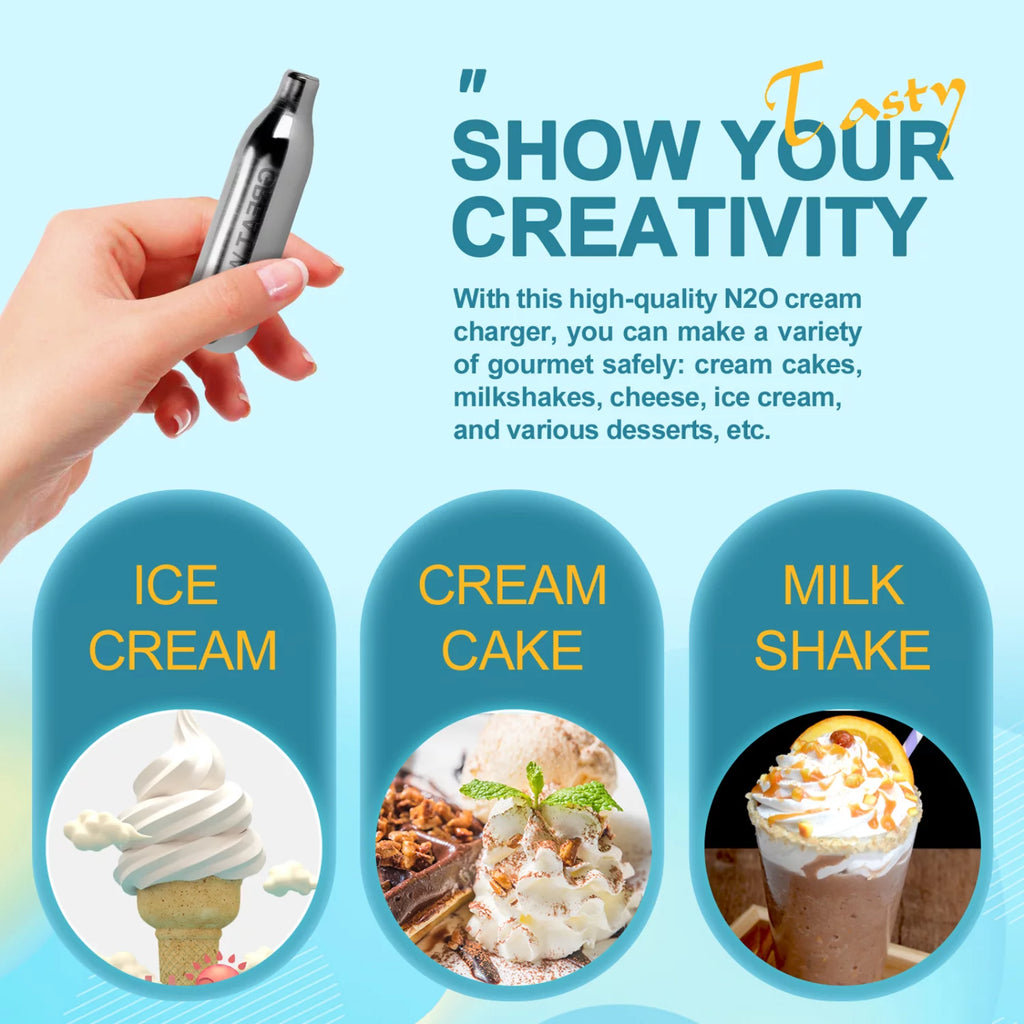 N2O Whipped Cream Chargers 100Pcs I584130