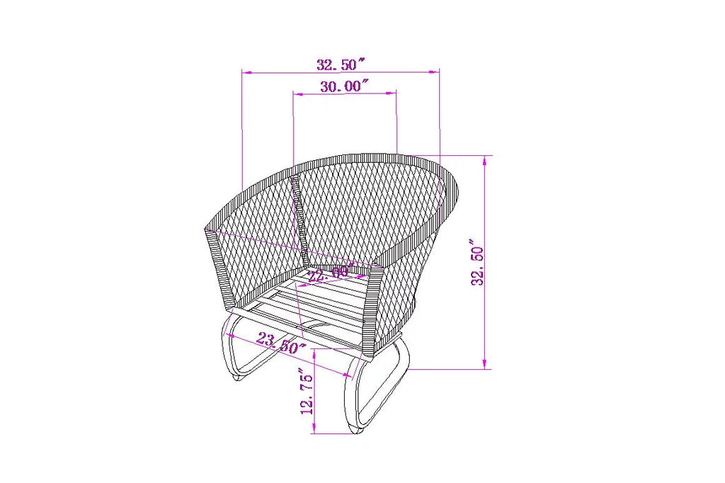 3-Piece White Wicker Outdoor Chat Set V45889