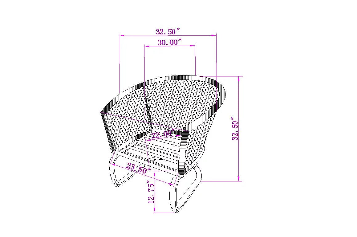 3-Piece White Wicker Outdoor Chat Set V45889