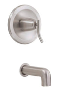 Brushed Nickel Pressure Balanced Wall Mounted Bathtub Faucet Package E30588
