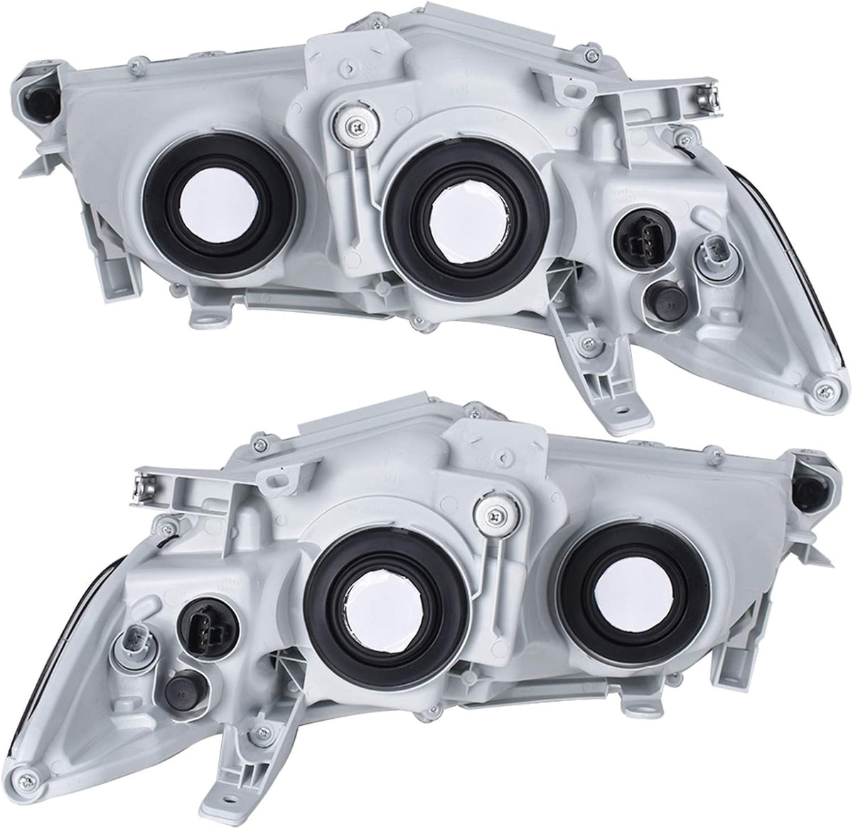 2012 2013 2014 Toyota Camry Headlights Assembly ABS Plastic Housing Polycarbonate Lens Projector Headlamps Left+Right Chrome X671033