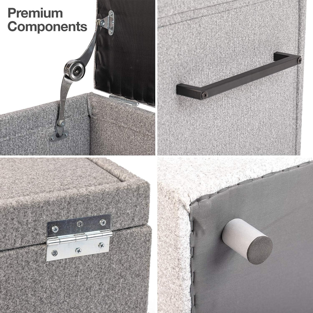 Foldaway Pet Stairs and Storage Ottoman 18x18x18” B160
