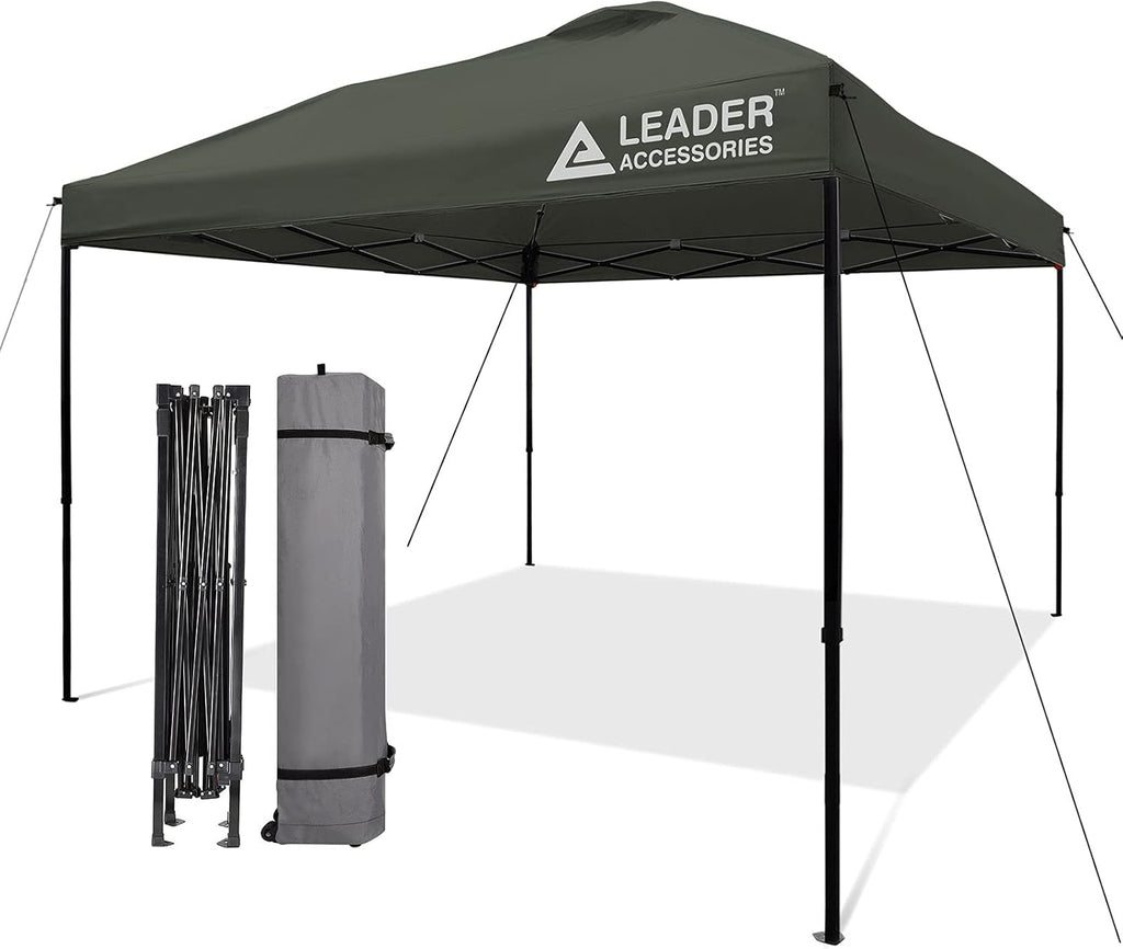 Blue 10'x10' Pop-Up Canopy Tent with Wheeled Carry Bag J6936