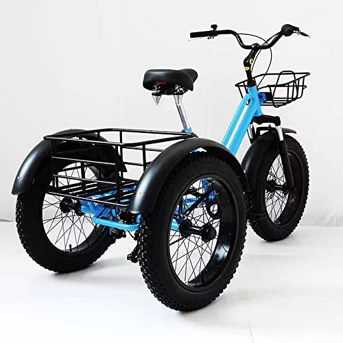 7 Speed 20 inch Fat Tire 3 Wheel Adult Tricycle T282452