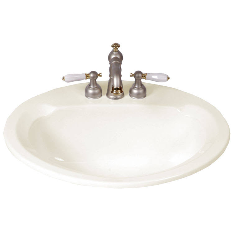 Biscuit 8x22 Center Drop in Lavatory F106