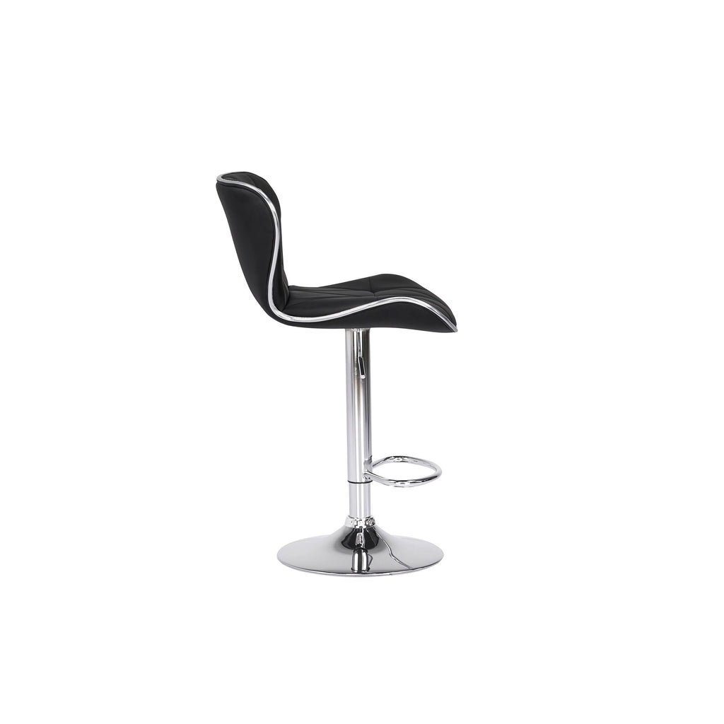 Faux Leather Adjustable Counter/Bar Stool Set of 2 White C446648