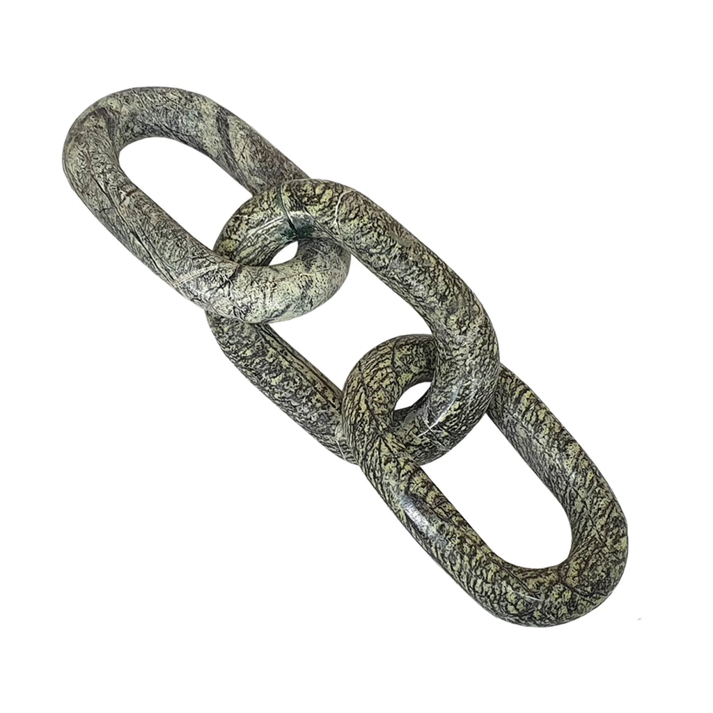 Green Marble Chain Tabletop Accent N66227