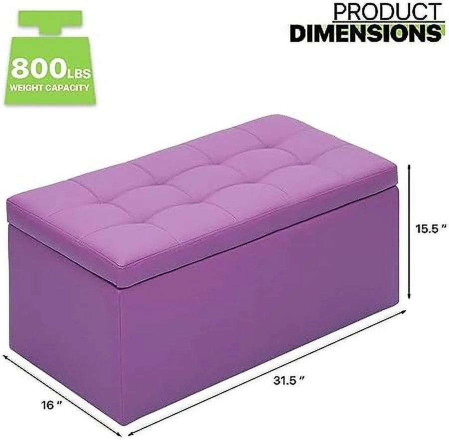Rectangle Bench Ottoman Black T5840