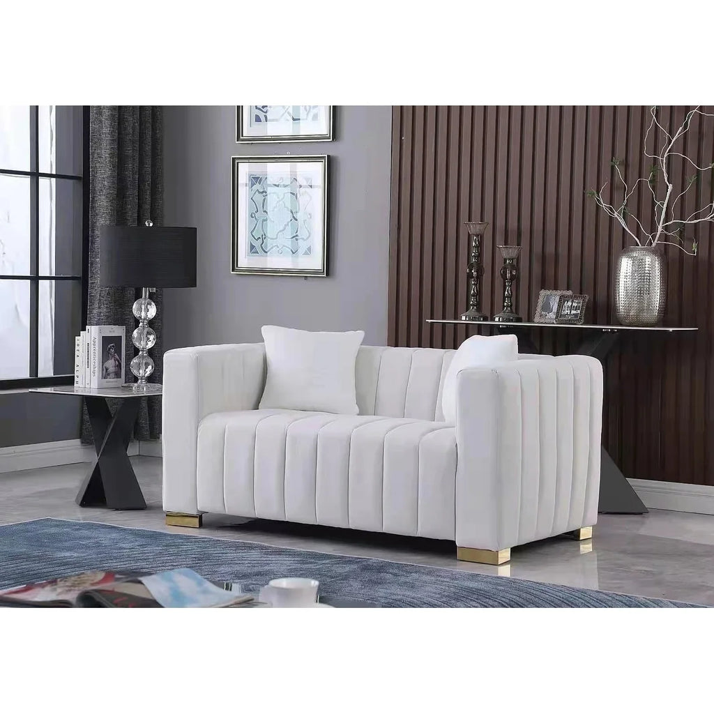 Navy Blue Velvet Sofa P1199