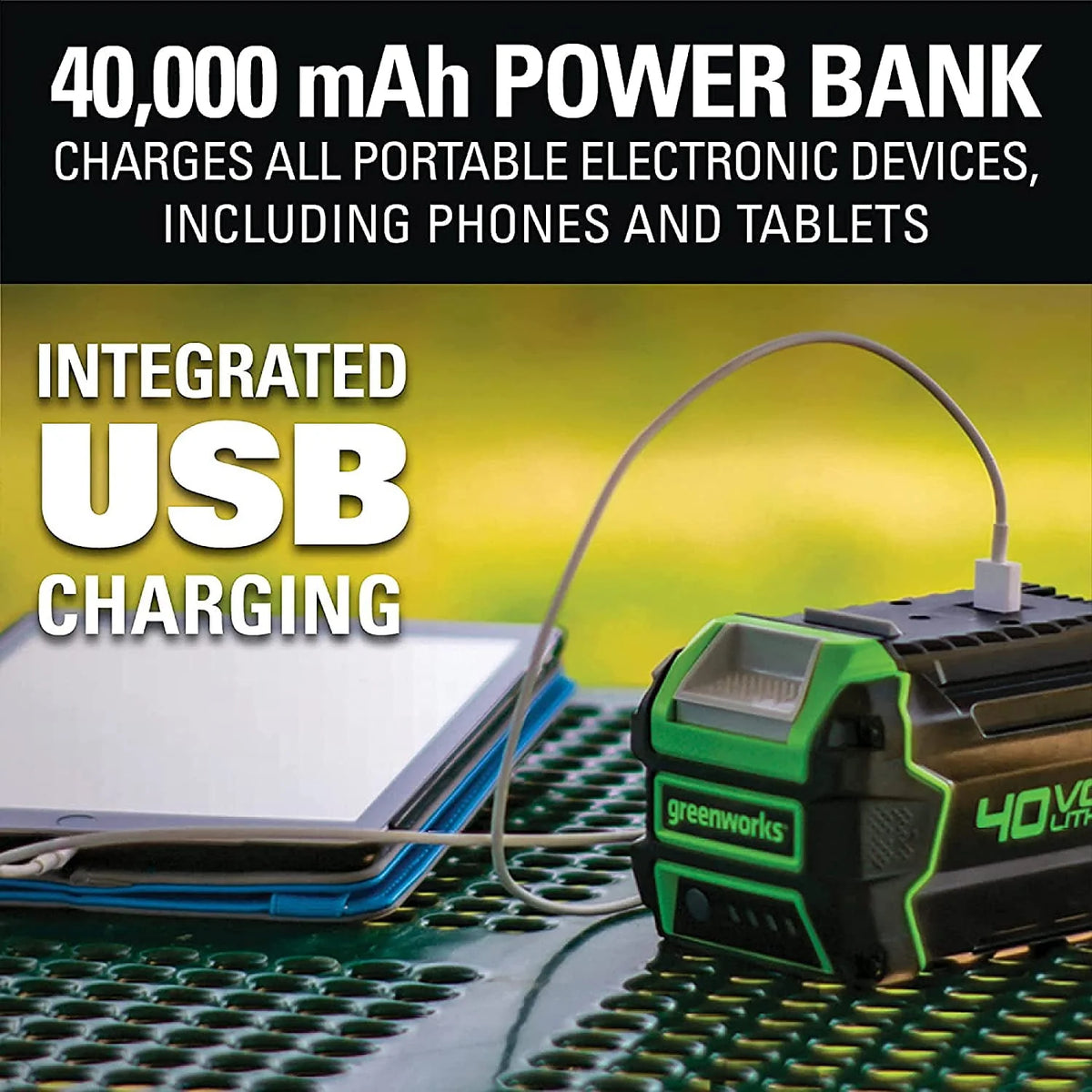 40V 16-inch Brushless Chainsaw with 4 Ah Battery and Charger V74740