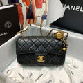 Black Flap Bag D6096