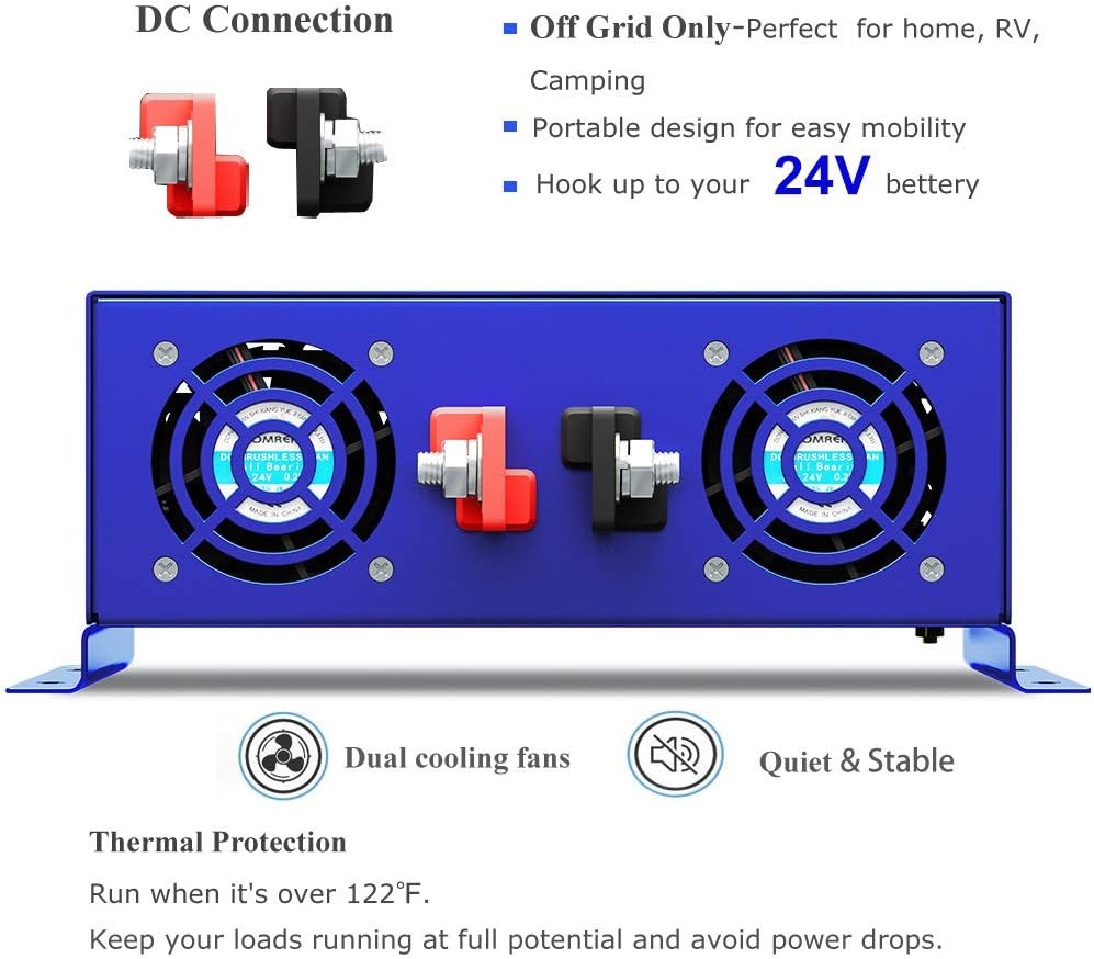 3000 watt 48v DC to AC 120v Pure Sine Wave Power Inverter K384